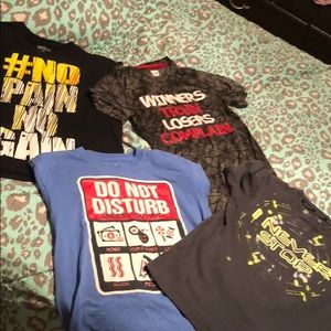 4 random boys tshirts! Sizes 10/12